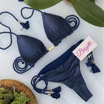 Biquíni fio dental - Cortininha Asa Delta - Lojas Promorin