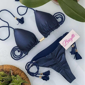 Biquíni fio dental - Cortininha Asa Delta - Lojas Promorin