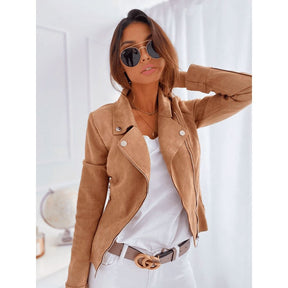 Blazer de Couro Feminino Zara