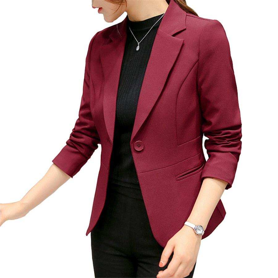 Blazer Feminino Alfaiataria Manga Longa - Lojas Promorin