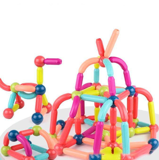 Blocos de Construção Magnéticos para Crianças - Constru Kids® - Lojas Promorin