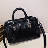 Bolsa Feminina Clássica Boston™ - Dupla Alça em Couro PU