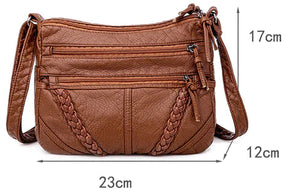 Bolsa Feminina Transversal de Couro