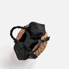 Bolsa de Palha com Pedras - Preciosa