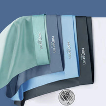 Cueca Boxer de Seda Gelada Respirável e Ultrafina