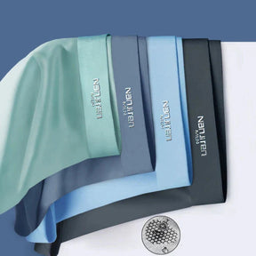 Cueca Boxer de Seda Gelada Respirável e Ultrafina