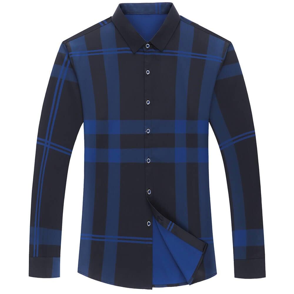 Camisa Masculina Social Manga Longa Xadrez Slim - Lojas Promorin