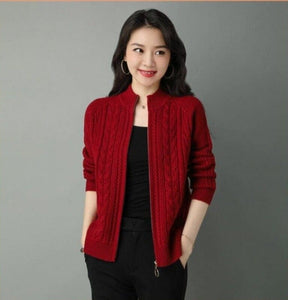 Cardigan Inverno Frio Manga Longa