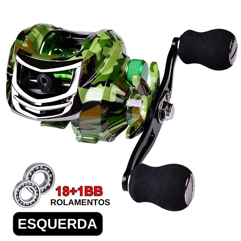 Carretilha de Pesca Pro 18+1 10Kg Drag Camuflada - Lojas Promorin