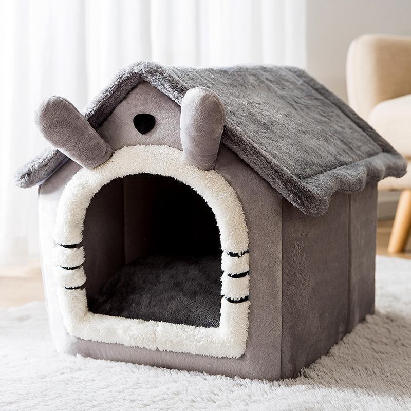 Casa para Cachorros e Gatos com Caminha - Pet Bed House - Lojas Promorin