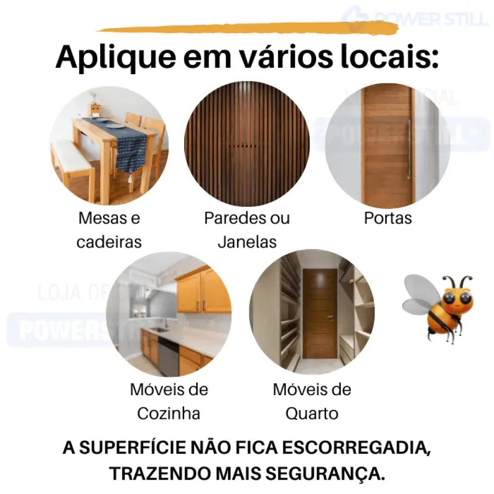 Cera de Mel para Polimento de Madeiras e Combate de Cupins + BRINDE 🎁 - Lojas Promorin