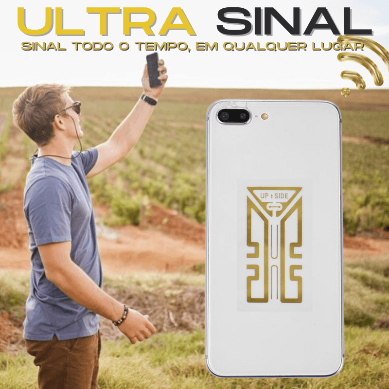Chip Adesivo Aprimorador de Sinal 5G | 4G | UltraSinal - Lojas Promorin