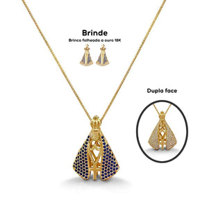 Colar Nossa Senhora Aparecida - Dupla Face - Lojas Promorin