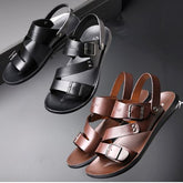 Sandália Masculina de Couro Legítimo - Leather TOP