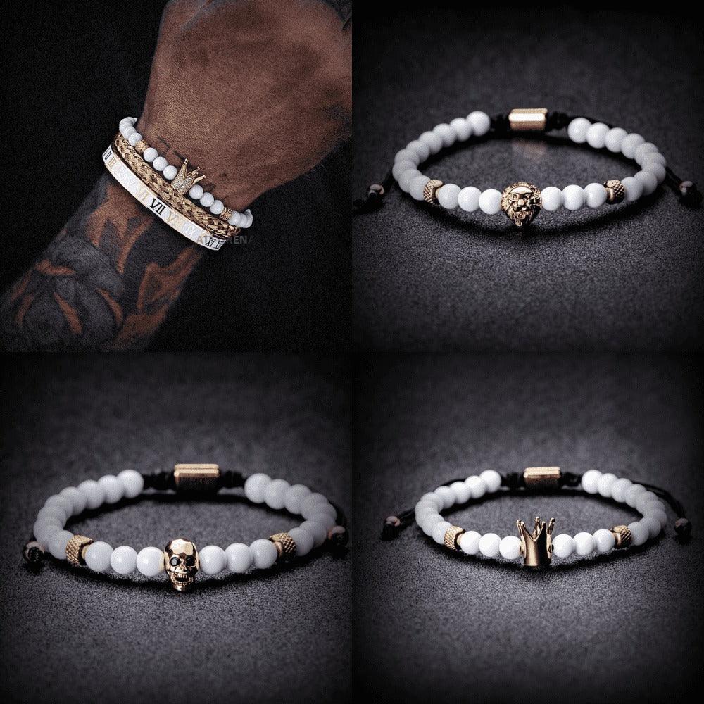 Conjunto de 3 Pulseiras ROYAL MARFIN Banhada a Ouro- SUPER PROMOÇÃO de LANÇAMENTO (Últimas Unidades) - Lojas Promorin