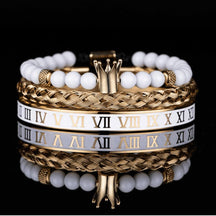 Conjunto de 3 Pulseiras ROYAL MARFIN Banhada a Ouro- SUPER PROMOÇÃO de LANÇAMENTO (Últimas Unidades) - Lojas Promorin