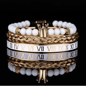 Conjunto de 3 Pulseiras ROYAL MARFIN Banhada a Ouro- SUPER PROMOÇÃO de LANÇAMENTO (Últimas Unidades) - Lojas Promorin