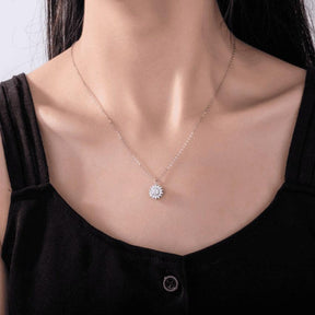 Corrente Giratória Feminina Girassol SUNFLOWER - Banhada em Ouro e Prata Cravejada Em Zircônia Tipo AAA - Lojas Promorin