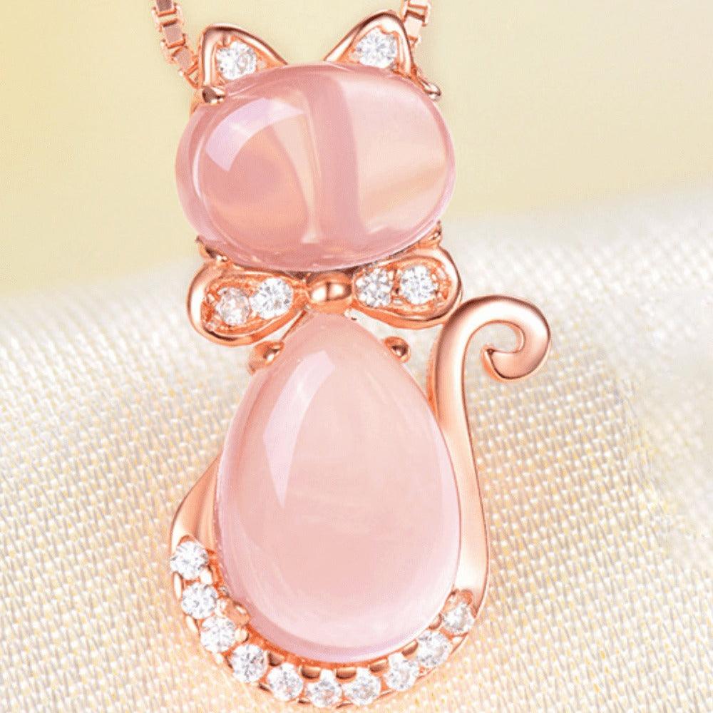 Corrente Veneziana Com Pingente MISS CAT cravejado com Cristais de Zircônia - SUPER PROMOÇÃO DE LANÇAMENTO - Lojas Promorin