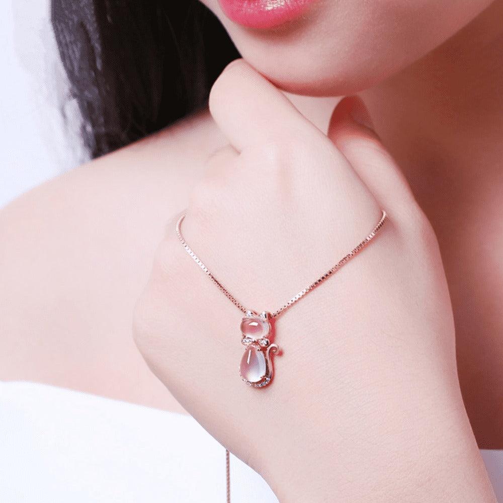 Corrente Veneziana Com Pingente MISS CAT cravejado com Cristais de Zircônia - SUPER PROMOÇÃO DE LANÇAMENTO - Lojas Promorin