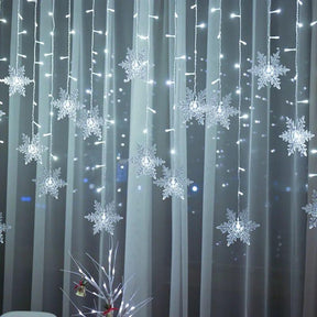 Cortina Flocos de Neve LED - Natal 2023 - Lojas Promorin