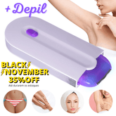 Depilador removedor de pelos elétrico +DEPIL - Pernas, Braços, Partes íntimas, Rosto - Lojas Promorin