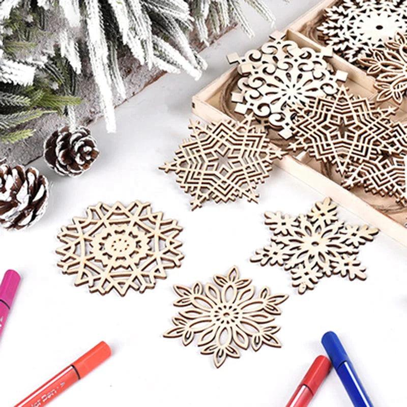 Enfeites para Árvore de Natal Flocos de Neve - Kit com 24 unidades - Lojas Promorin