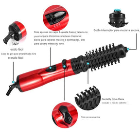 Escova Rotativa Modeladora 3 em 1 - Hair Curler