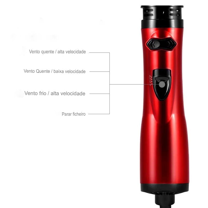 Escova Rotativa Modeladora 3 em 1 - Hair Curler