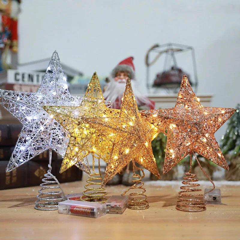 Estrela para Árvore de Natal - Com Luzes Led - Lojas Promorin