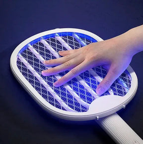 Raquete Elétrica Mata Mosquito recarregável 4 em 1