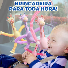 Girafinhas Criativas Estica e Gruda Com Luz De LED - Diversão Garantida Para As Crianças - Lojas Promorin