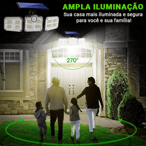 Holofote Solar LED 800W com 3 Cabeças- PowerLight - Lojas Promorin