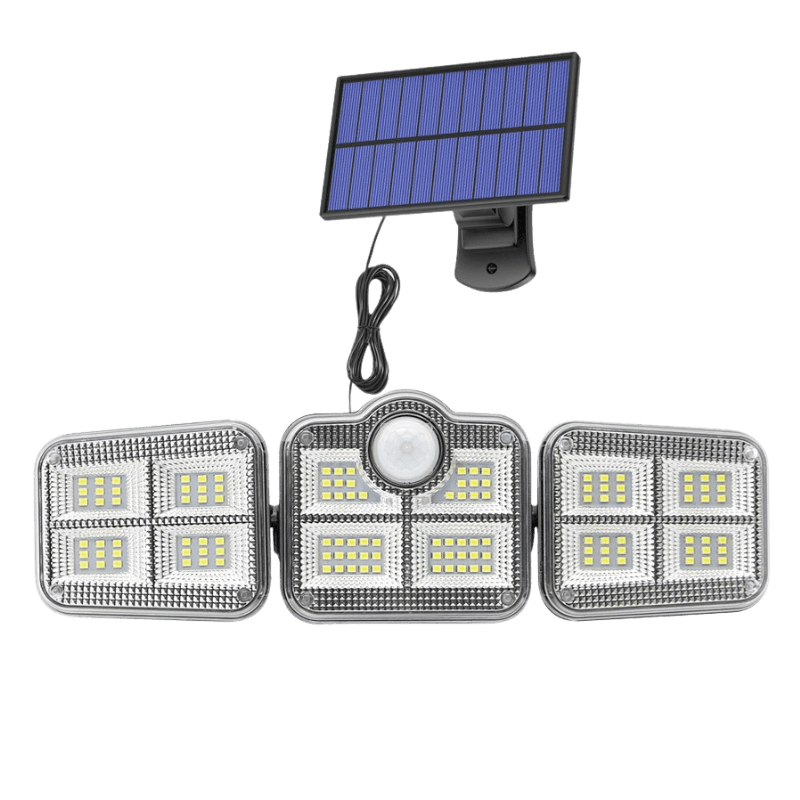 Holofote Solar LED 800W com 3 Cabeças- PowerLight - Lojas Promorin