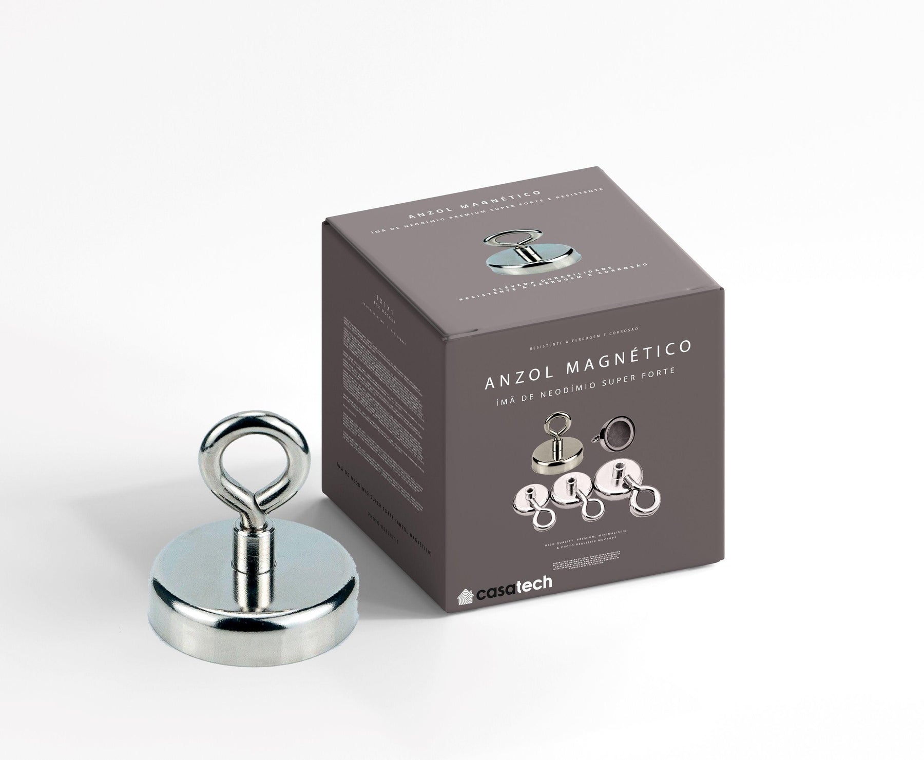Ímã de Neodímio Super Forte (Anzol Magnético) - Lojas Promorin