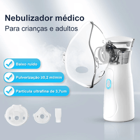 Inalador Nebulizador Portátil e Ultra Silencioso | COMPRE 1 e LEVE 2 - Lojas Promorin