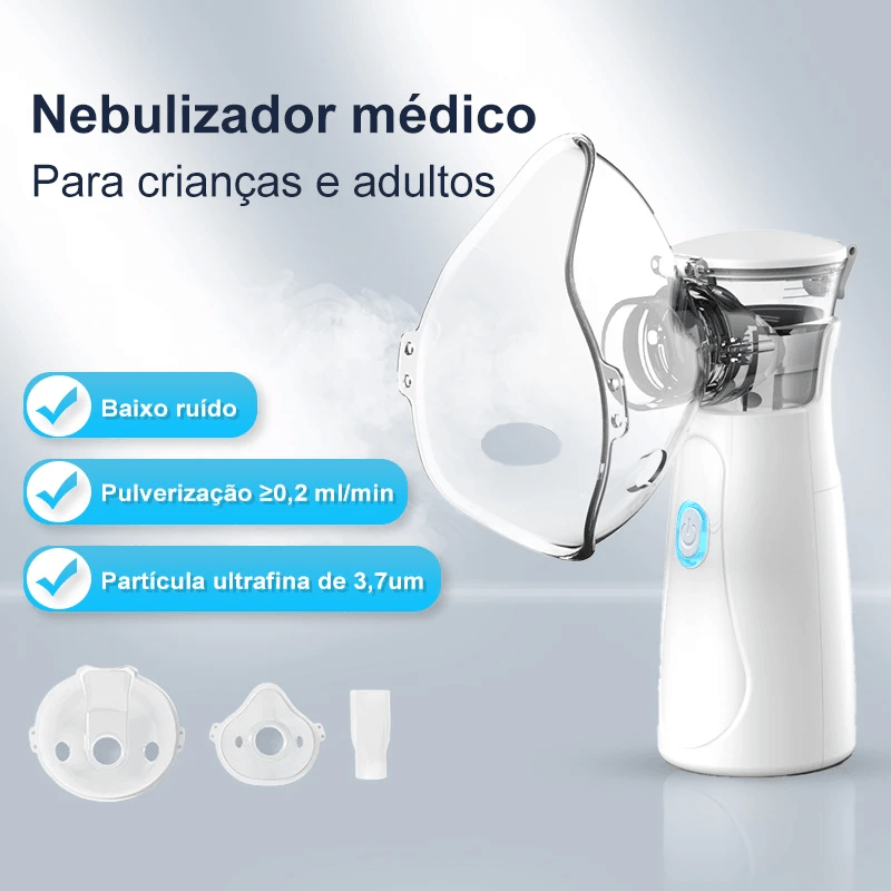 Inalador Nebulizador Portátil e Ultra Silencioso | COMPRE 1 e LEVE 2 - Lojas Promorin