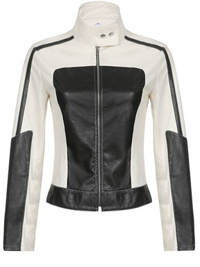 Jaqueta de Couro Motoqueiro Feminina