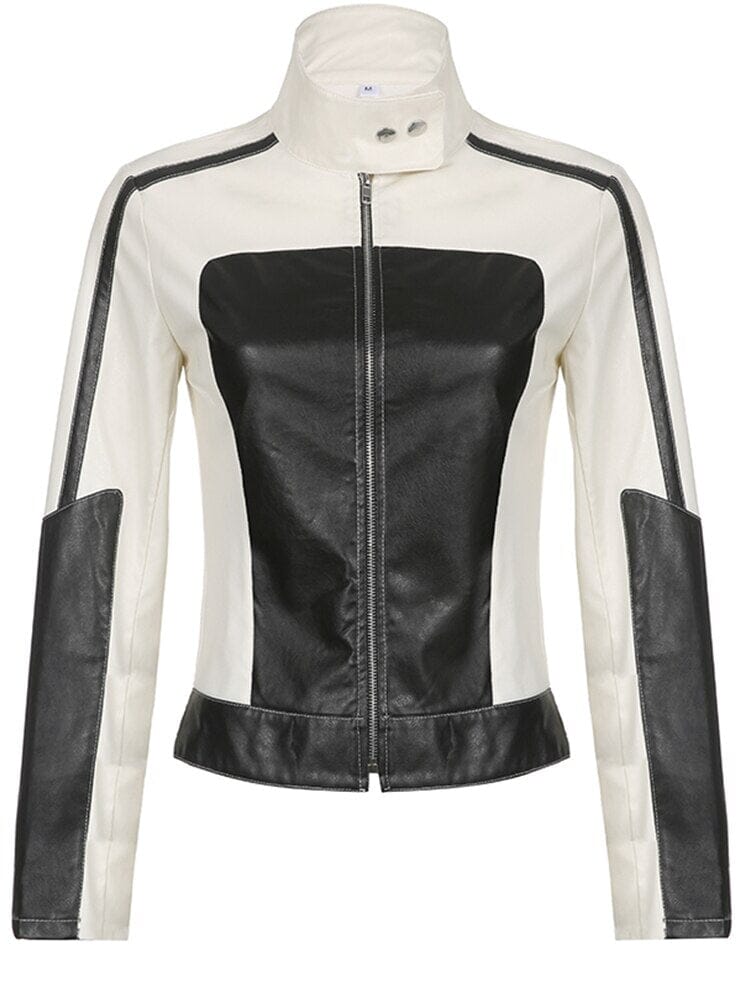 Jaqueta de Couro Motoqueiro Feminina
