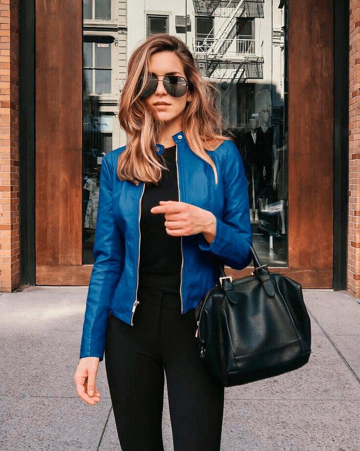 Jaqueta Feminina de Couro Ecológico - Lojas Promorin