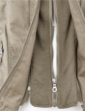 Jaqueta Feminina de Couro - Stylish Woman - Lojas Promorin