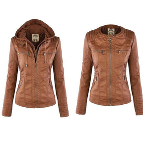 Jaqueta Feminina de Couro - Stylish Woman - Lojas Promorin