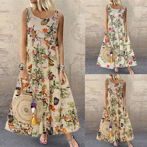 Vestido Feminino Longo Floral - Mariah