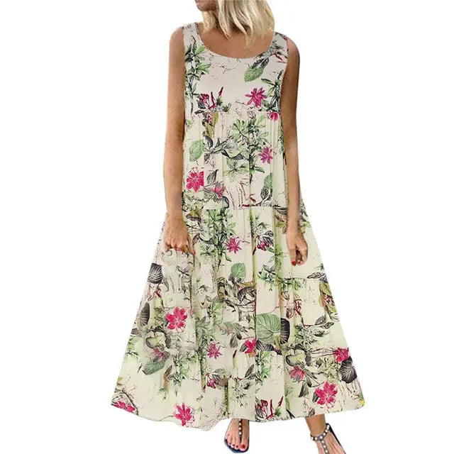 Vestido Feminino Longo Floral - Mariah