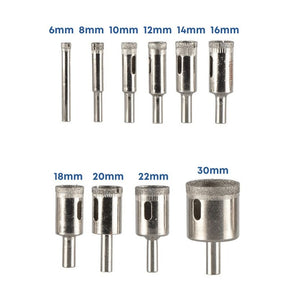 Kit 10 Brocas Diamantadas Serra Copo