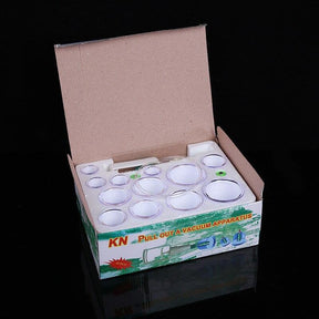 Kit 12 Ventosas + Bomba Ventosa Terapia Massoterapia - Lojas Promorin