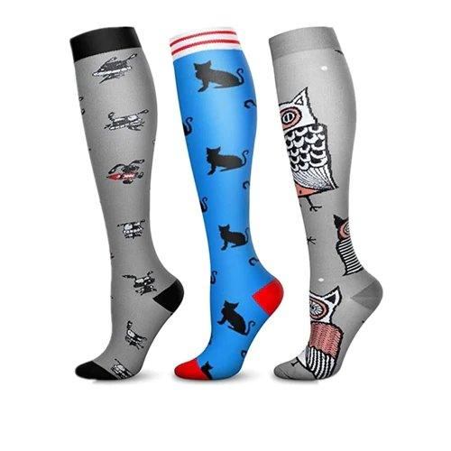 Kit 3 Pares - Meias de Compressão para Circulação - Lojas Promorin