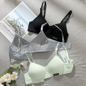 Kit com 5 Sutiãs 90% Algodão Super Confortável - Lojas Promorin