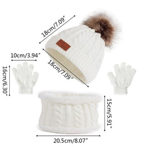 Kit Gorro, Luva e Cachecol Infantil Inverno - Lojas Promorin