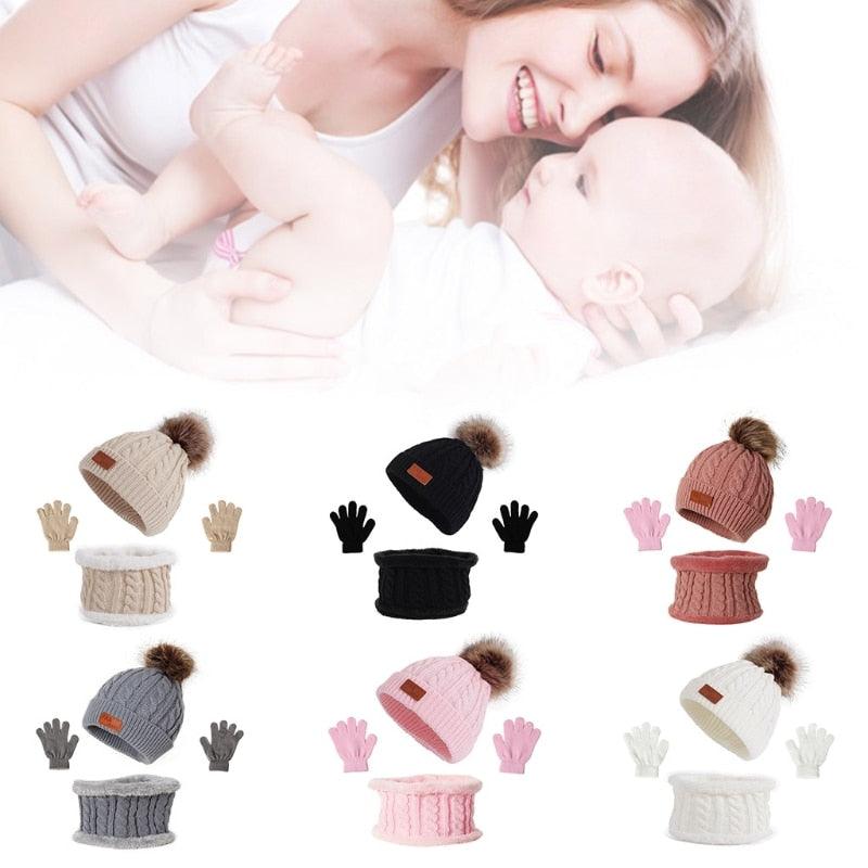 Kit Gorro, Luva e Cachecol Infantil Inverno - Lojas Promorin